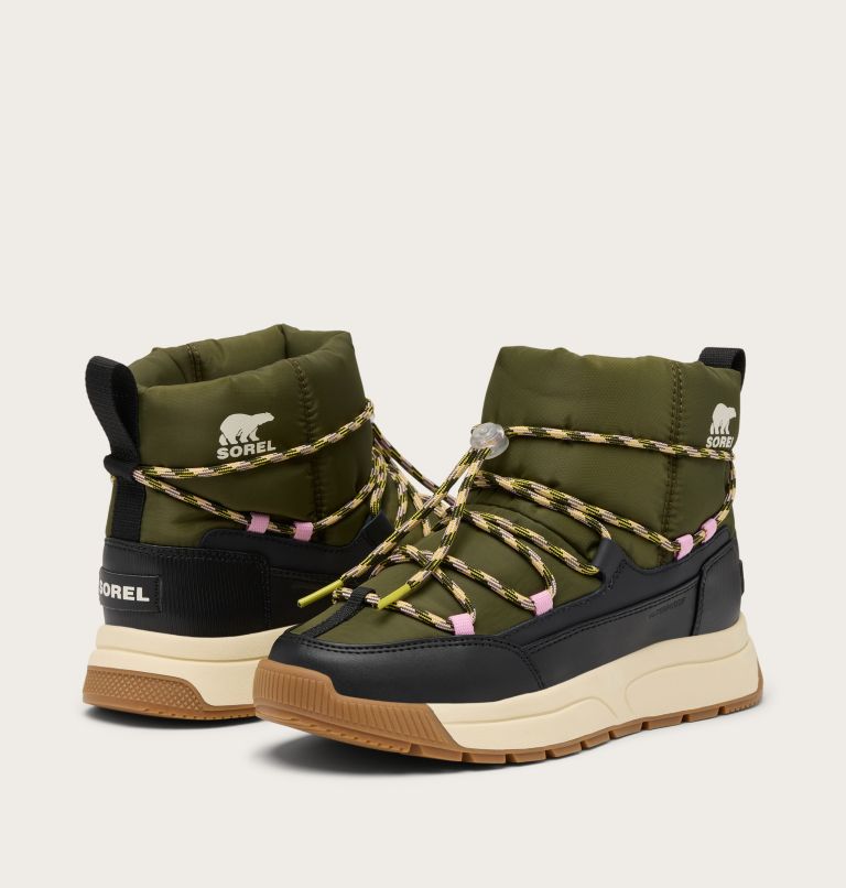WHITNEY III Women's Waterproof Slip-On Boot, Color: Utility Green, Black, image 8