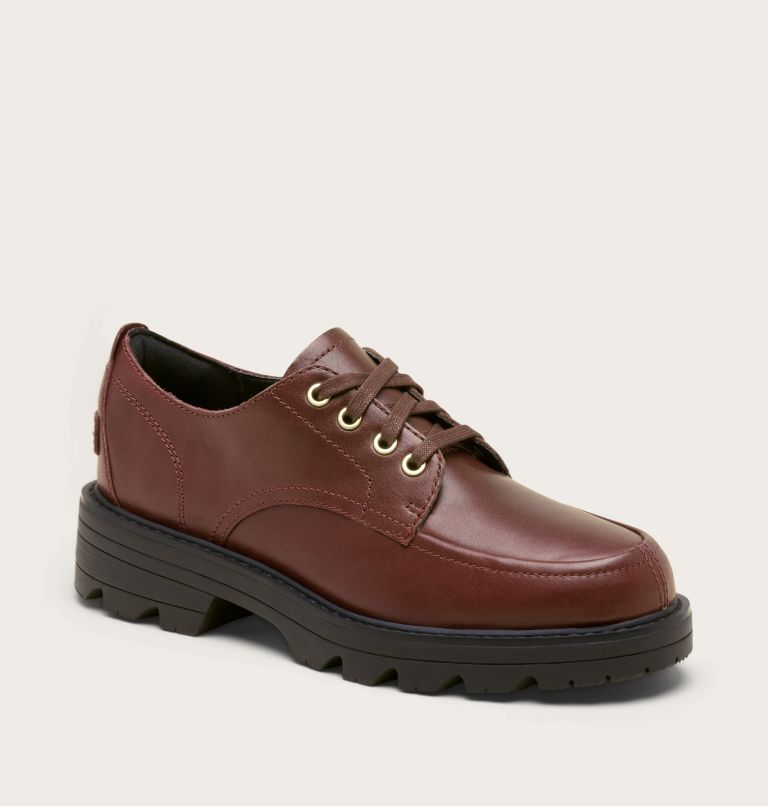 REVEL AVE DERBY Women's Shoe, Color: Redwood, Black, image 6