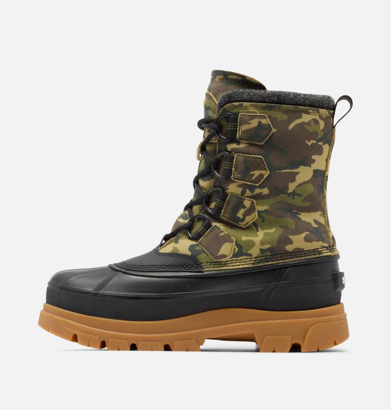 Men's CARIBOU HORIZON GTX Boots, Color: Utility Green, Black, image 2