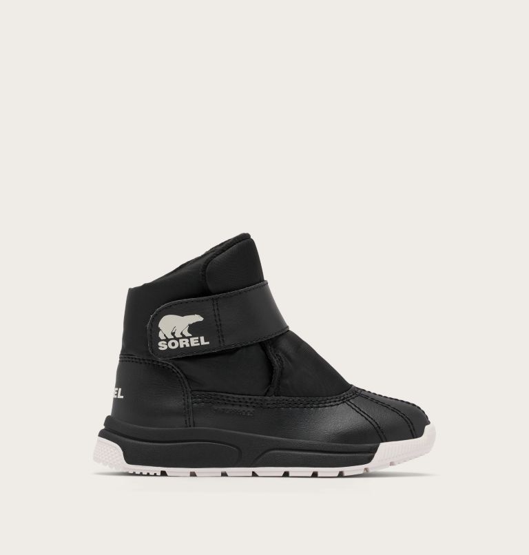 CHILDREN'S WHITNEY III STRAP MID Waterproof Boot, Color: Black, Sea Salt, image 1