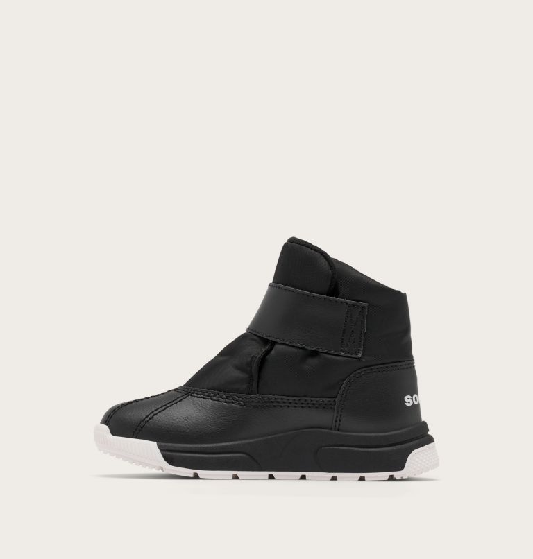 CHILDREN'S WHITNEY III STRAP MID Waterproof Boot, Color: Black, Sea Salt, image 3