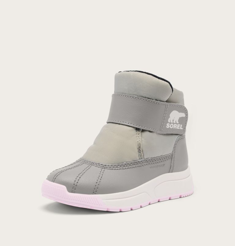 CHILDREN'S WHITNEY III STRAP MID Waterproof Boot, Color: Dove, Pink Dawn, image 7