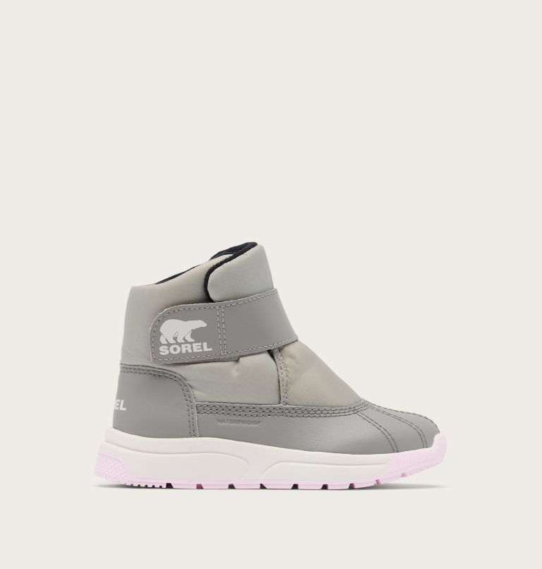 CHILDREN'S WHITNEY III STRAP MID Waterproof Boot, Color: Dove, Pink Dawn, image 1