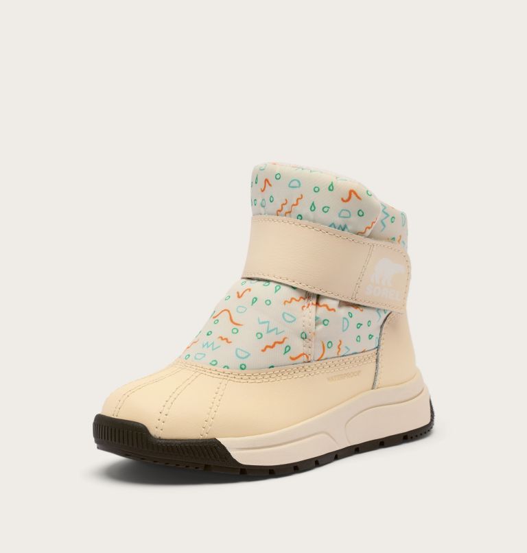 CHILDREN'S WHITNEY III STRAP MID Waterproof Boot, Color: Snow, Honey White, image 7