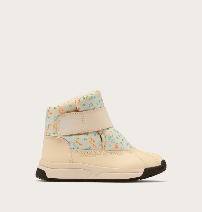 CHILDREN'S WHITNEY III STRAP MID Waterproof Boot, Color: Snow, Honey White, image 1