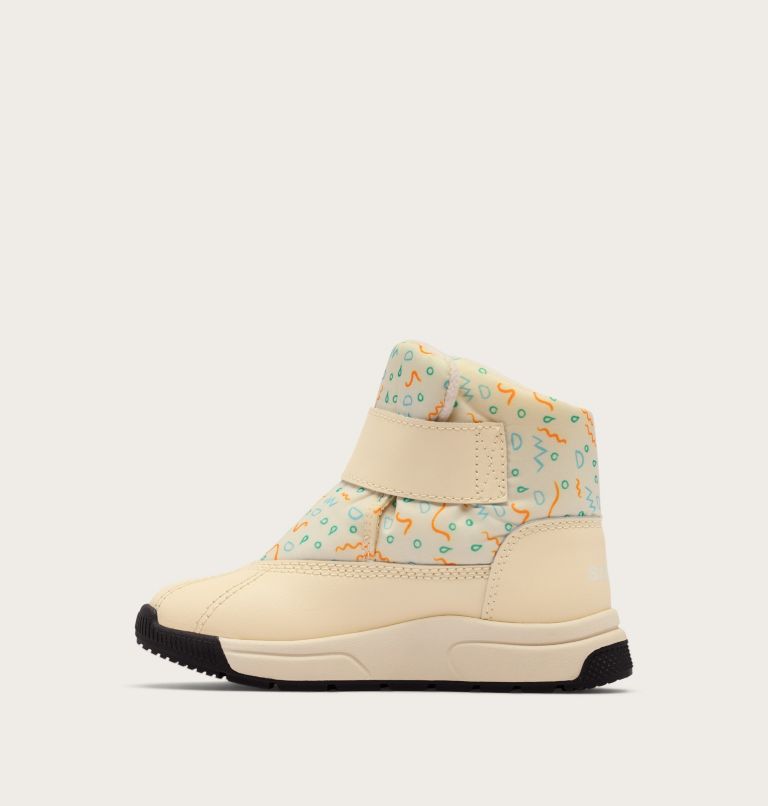 CHILDREN'S WHITNEY III STRAP MID Waterproof Boot, Color: Snow, Honey White, image 3