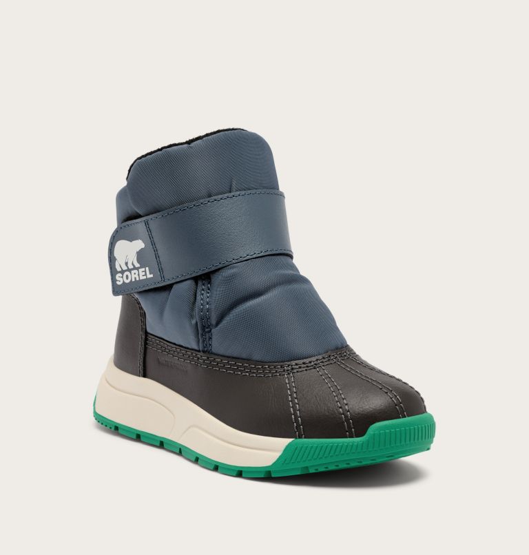 CHILDREN'S WHITNEY III STRAP MID Waterproof Boot, Color: Uniform Blue, Jet, image 6