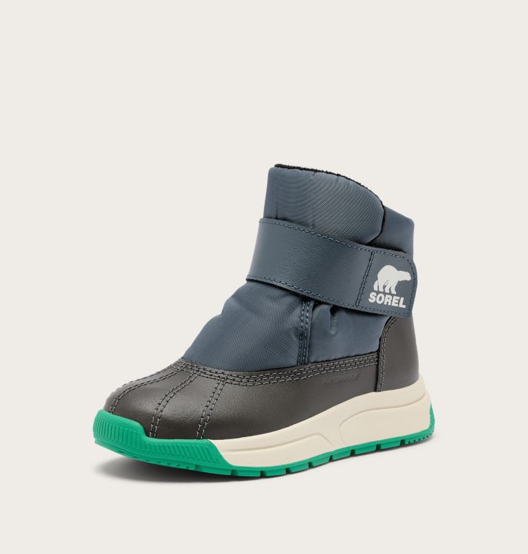 CHILDREN'S WHITNEY III STRAP MID Waterproof Boot, Color: Uniform Blue, Jet, image 7
