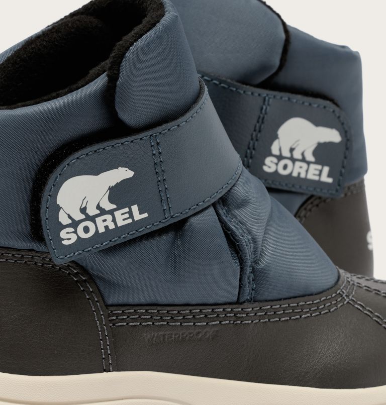 CHILDREN'S WHITNEY III STRAP MID Waterproof Boot, Color: Uniform Blue, Jet, image 9