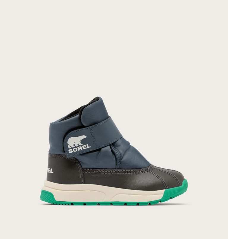 CHILDREN'S WHITNEY III STRAP MID Waterproof Boot, Color: Uniform Blue, Jet, image 1