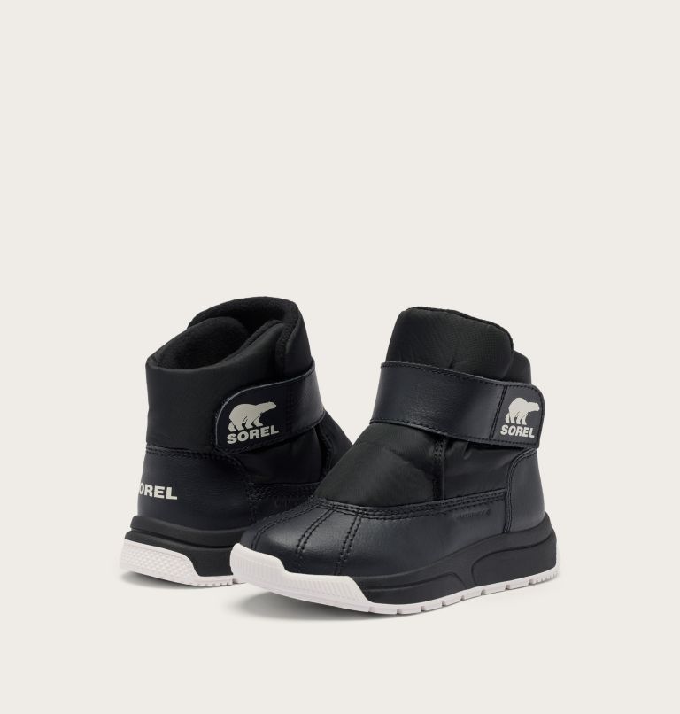 TODDLER WHITNEY III STRAP MID Winter Boot, Color: Black, Sea Salt, image 8