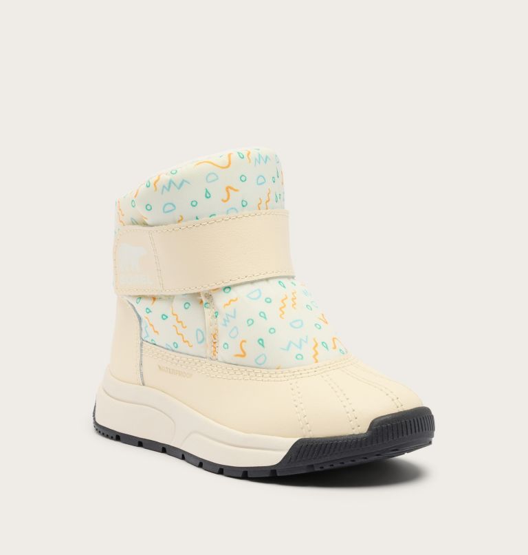 TODDLER WHITNEY III STRAP MID Winter Boot, Color: Snow, Honey White, image 6