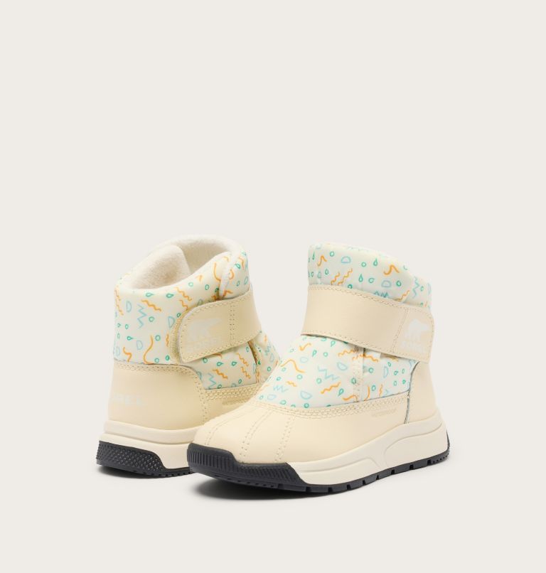 TODDLER WHITNEY III STRAP MID Winter Boot, Color: Snow, Honey White, image 8