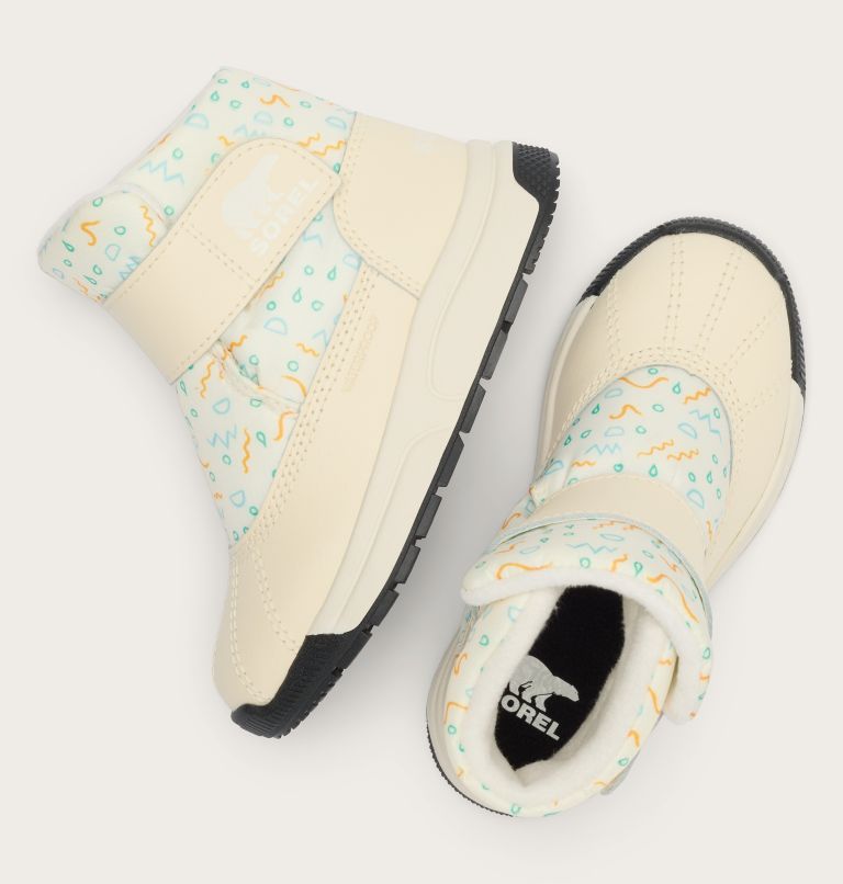 TODDLER WHITNEY III STRAP MID Winter Boot, Color: Snow, Honey White, image 4