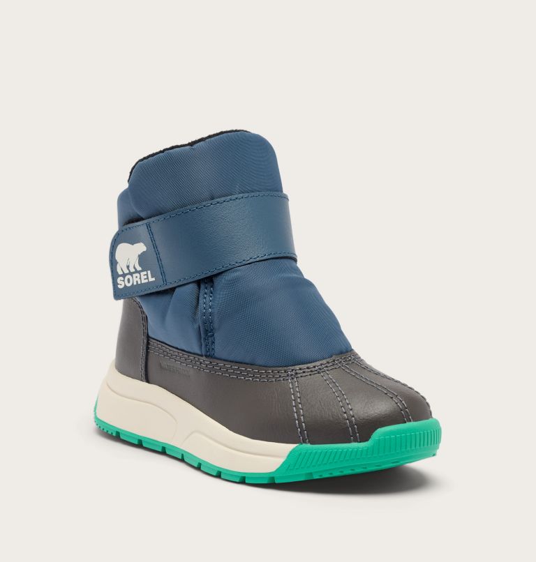 TODDLER WHITNEY III STRAP MID Winter Boot, Color: Uniform Blue, Jet, image 6