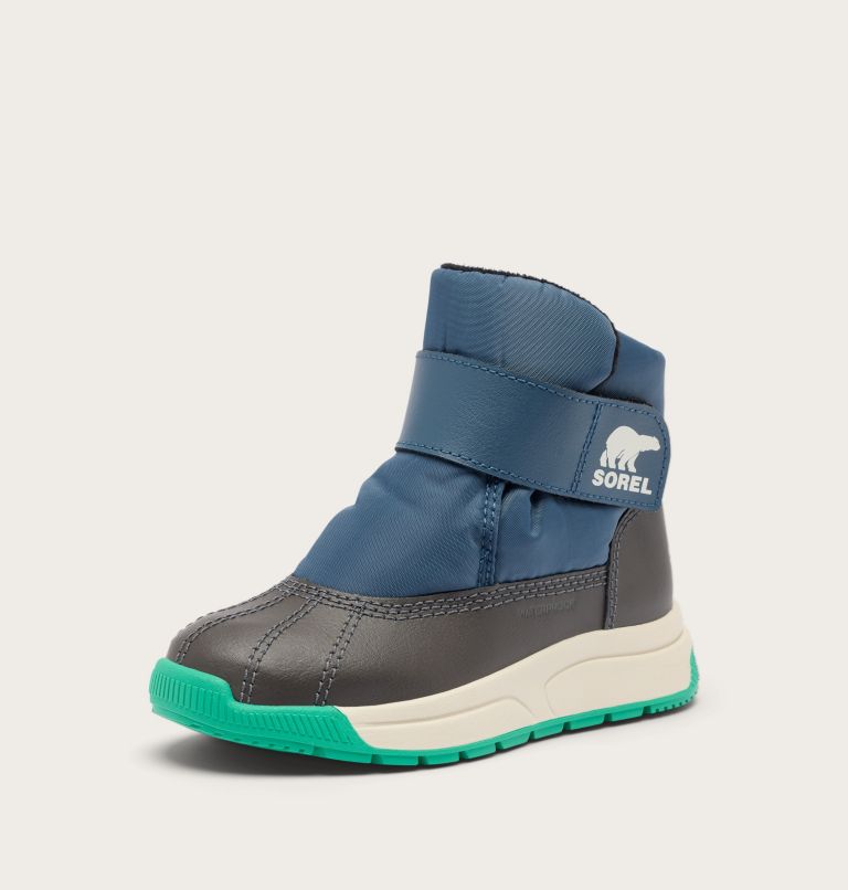 TODDLER WHITNEY III STRAP MID Winter Boot, Color: Uniform Blue, Jet, image 7