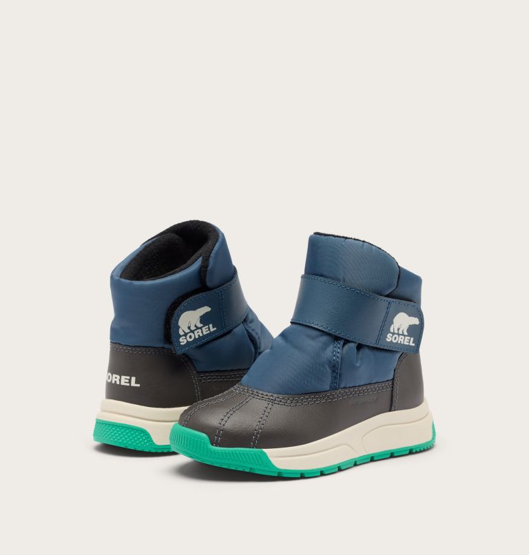 TODDLER WHITNEY III STRAP MID Winter Boot, Color: Uniform Blue, Jet, image 8