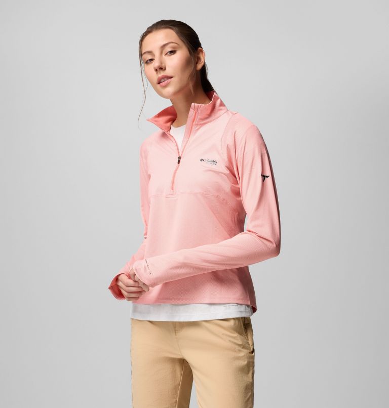 Women's Summit Valley Technical Half Zip, Color: Alpenglow, image 3