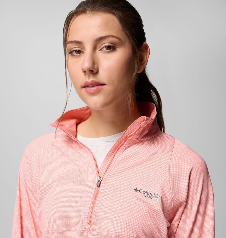 Women's Summit Valley Technical Half Zip, Color: Alpenglow, image 4