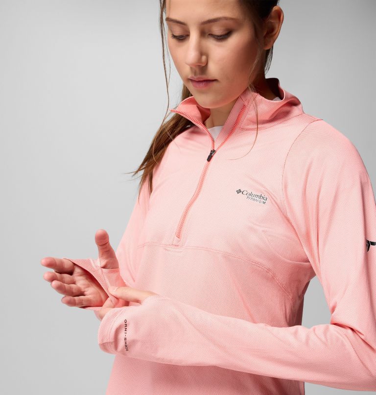 Women's Summit Valley Technical Half Zip, Color: Alpenglow, image 7