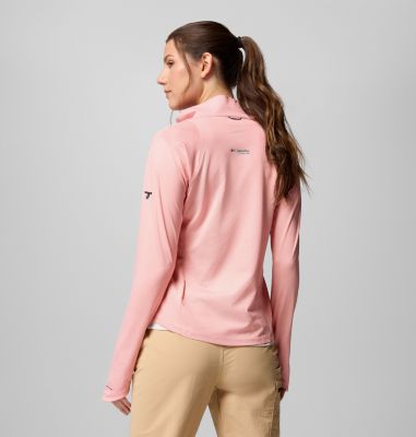 Women's Summit Valley Technical Half Zip, Color: Alpenglow, image 2