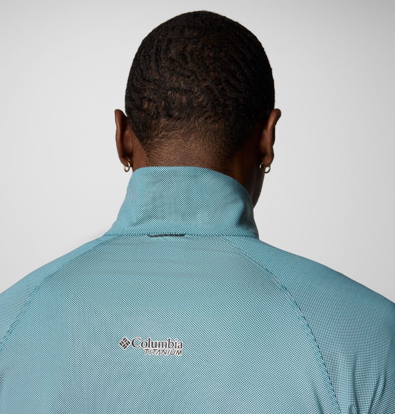 Men's Summit Valley Technical Half Zip, Color: River Blue, image 8