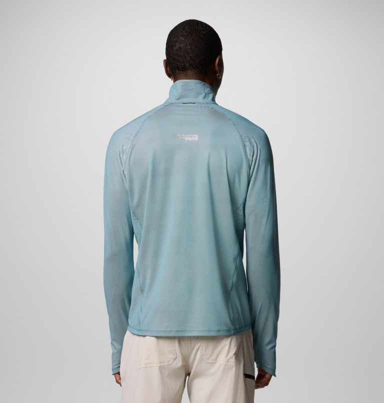 Men's Summit Valley Technical Half Zip, Color: River Blue, image 3