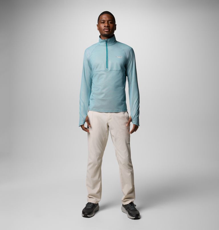Men's Summit Valley Technical Half Zip, Color: River Blue, image 2
