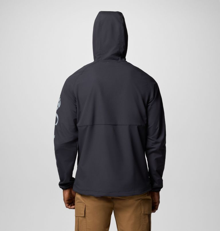 Men's Panther Creek II Hiking Softshell Jacket, Color: Black, image 2