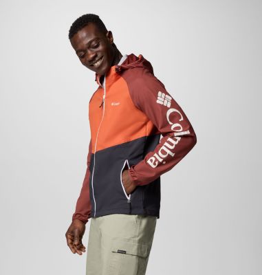 Chaqueta softshell de senderismo Panther Creek II para hombre, Color: Black, Tuscan, Spice, image 3