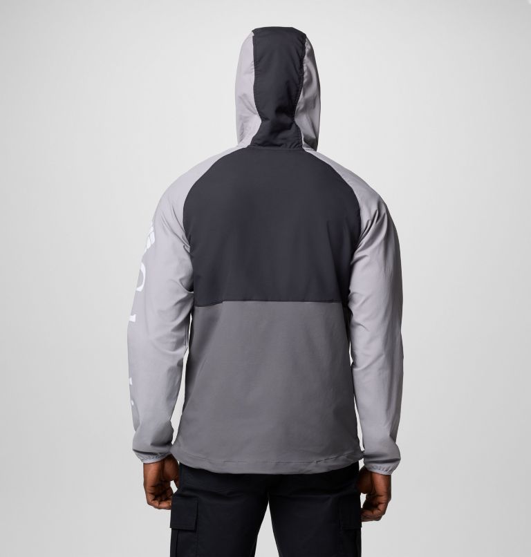 Men's Panther Creek II Hiking Softshell Jacket, Color: City Grey, Black, Columbia Grey, image 2