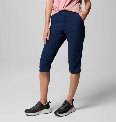 Women's Leslie Falls Knee Hiking Trousers, Color: Collegiate Navy, image 3