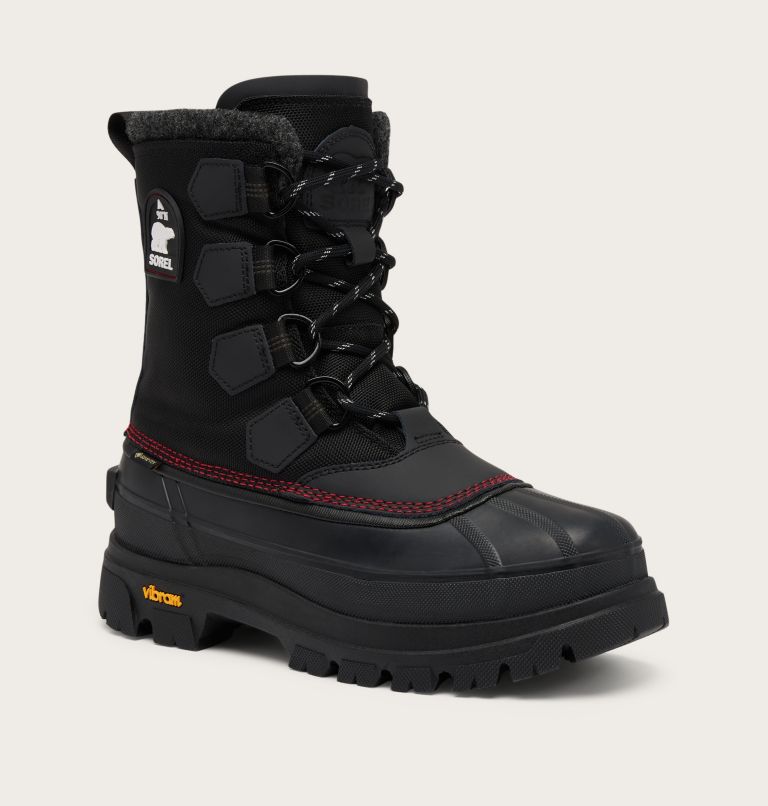 Men's CARIBOU HORIZON GTX, Color: Black, Bright Red, image 6