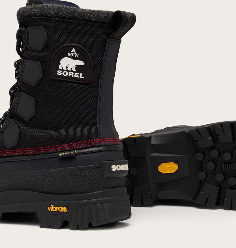Men's CARIBOU HORIZON GTX, Color: Black, Bright Red, image 9