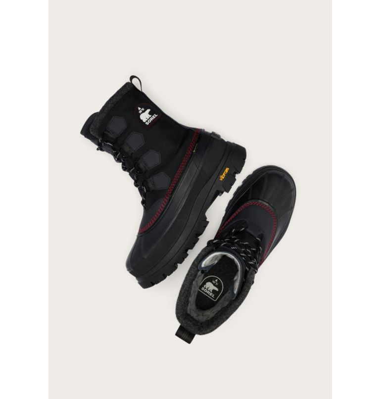 Men's CARIBOU HORIZON GTX, Color: Black, Bright Red, image 4