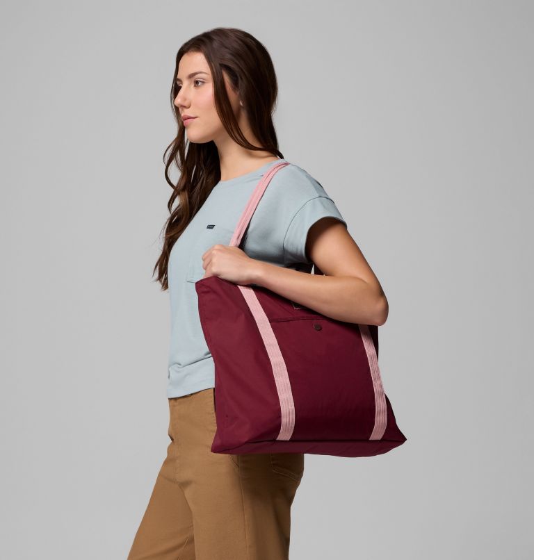Cottonwood Creek Tote, Color: Rich Wine, Eraser Pink, image 5