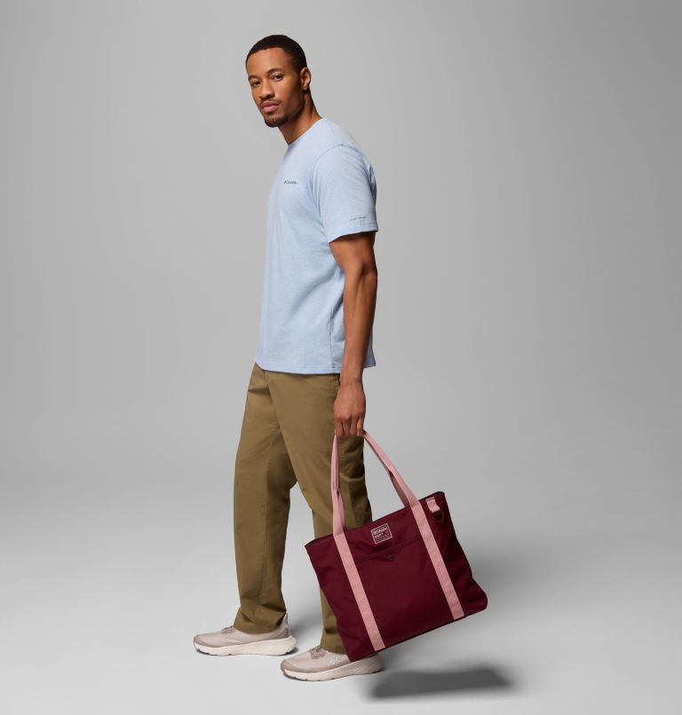 Cottonwood Creek Tote, Color: Rich Wine, Eraser Pink, image 4