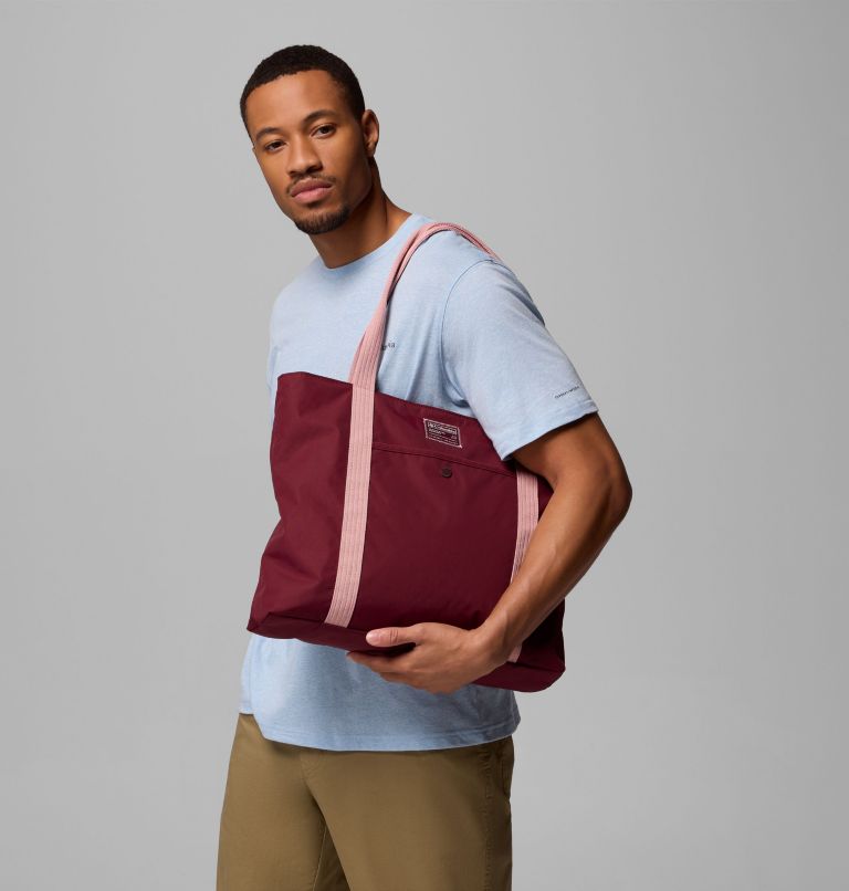 Cottonwood Creek Tote, Color: Rich Wine, Eraser Pink, image 3