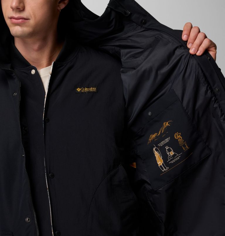 Men's High Cascades Interchange Reversible Bomber Jacket, Color: Black, image 20