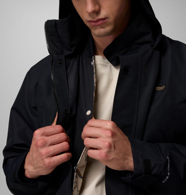 Men's High Cascades Interchange Reversible Bomber Jacket, Color: Black, image 11