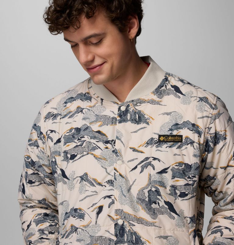 Men's High Cascades 3-in-1 Reversible Bomber Jacket, Color: Dark Stone Skylines, image 20