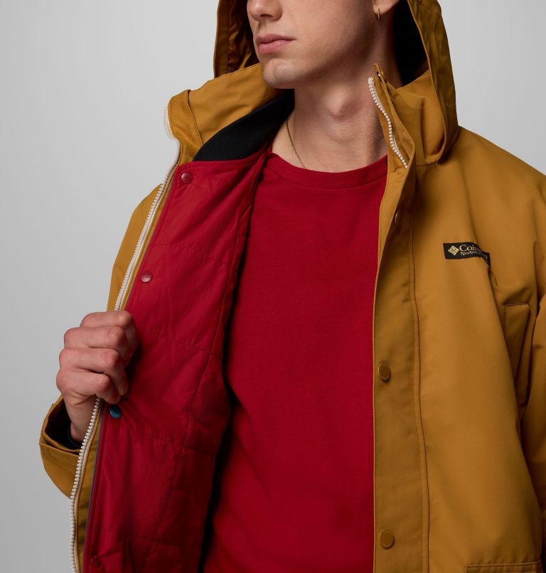 Men's High Cascades Interchange Reversible Bomber Jacket, Color: Maple Sugar, image 15