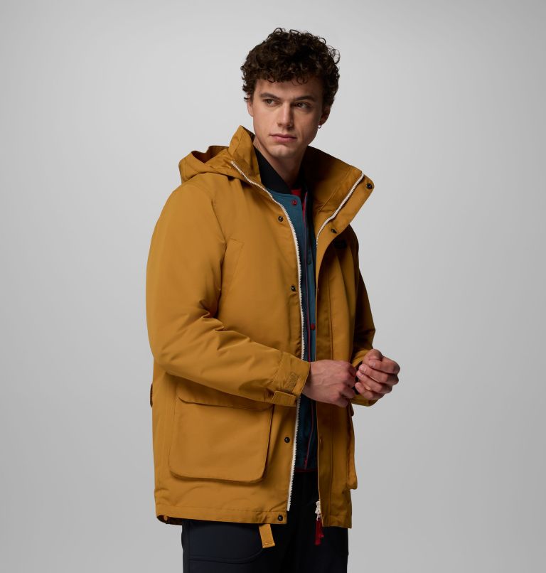 Men's High Cascades Interchange Reversible Bomber Jacket, Color: Maple Sugar, image 5