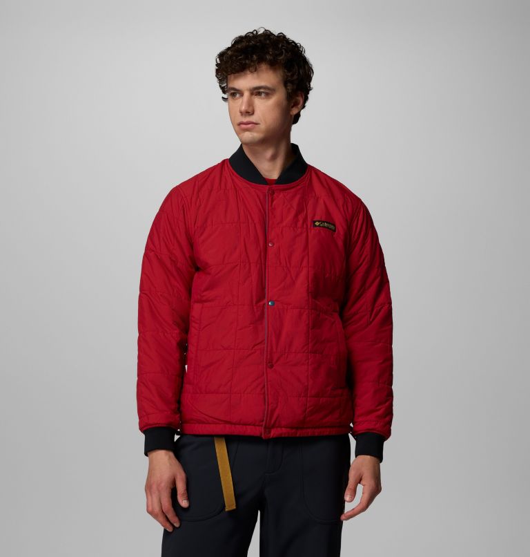 Men's High Cascades Interchange Reversible Bomber Jacket, Color: Maple Sugar, image 8