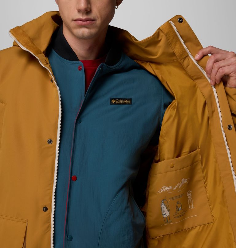 Men's High Cascades Interchange Reversible Bomber Jacket, Color: Maple Sugar, image 10