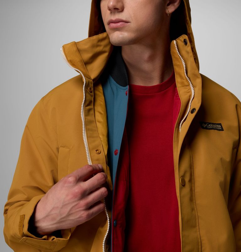 Men's High Cascades Interchange Reversible Bomber Jacket, Color: Maple Sugar, image 11