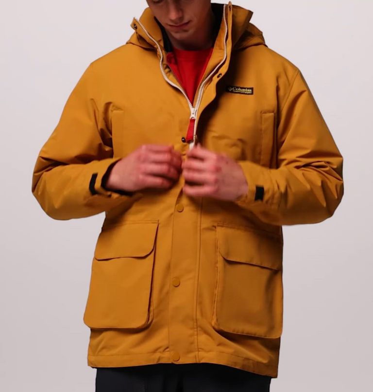 Men's High Cascades Interchange Reversible Bomber Jacket, Color: Maple Sugar