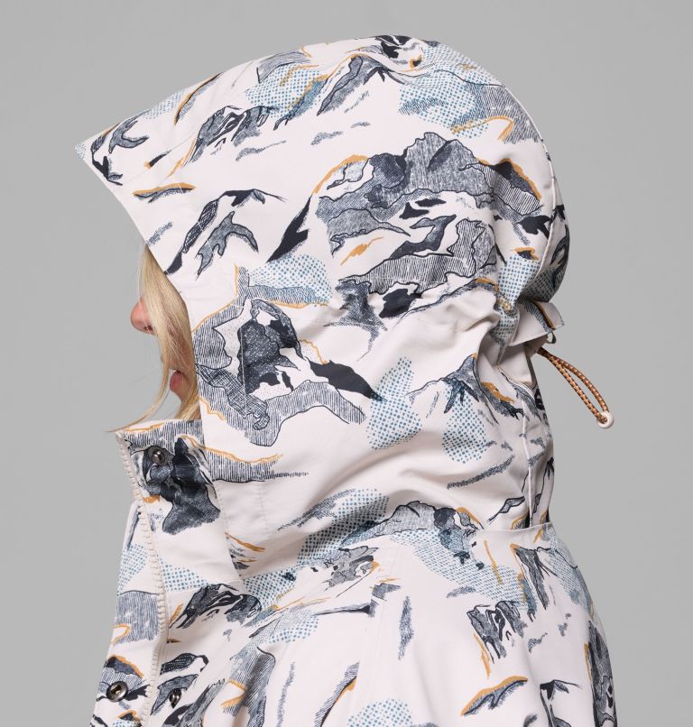 Women's High Cascades Interchange Jacket, Color: Dark Stone Skylines, image 15