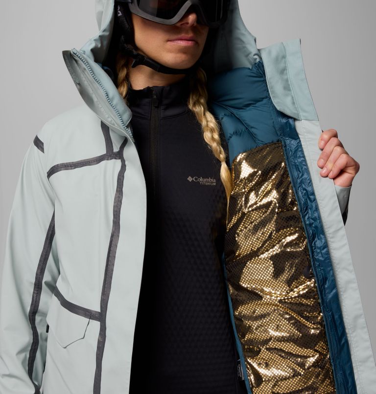 Women's Primo Pow Interchange Jacket, Color: Crushed Blue, image 7