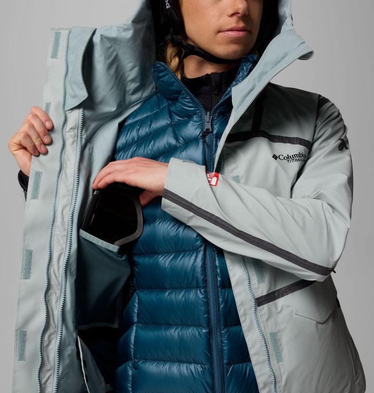 Women's Primo Pow Interchange Jacket, Color: Crushed Blue, image 8